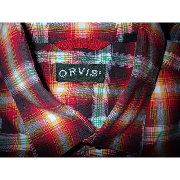 Orvis Game Bird Plaid Button Down Long Sleeve Shirt Mens Size M Cotton‎ Casual - Picture 5 of 5